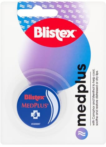 Blistex MedPlus Lip Balm Jar, Helps Soothe Dry and Chapped Lips, Multipack 7g x 5