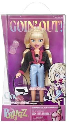 Bratz GOIN' out! Doll - Cloe - 1 Muñeca de Moda Coleccionable con Accesorios, Viene con un Conjunto, un Bolso, un Par de Gafas de Sol y un Cepillo - Juguete para Niños - para Mayores de 6 Años