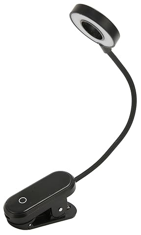 LED-bordslampa, Clip Light Touch-kontroll Skrivbordslampa med 360 Graders Svanhals för Sänggavelläsning, för Att Studera, Läsa och Koppla Av