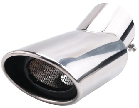 Pqahffowr Accesorios Aptos para -V 2012 2013 2014 2015 Tubo de Punta del Silenciador de Escape Finalizador de Tubo de Escape Adorno Final Acero Inoxidable