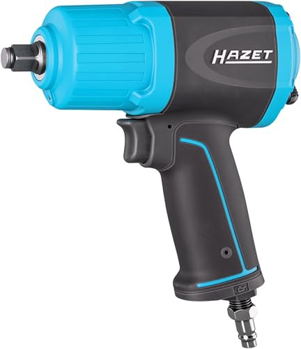 Hazet Avvitatore a impulsi 9012ECO, attacco quadro da 1/2 pollice, coppia di sgancio 1700 Nm, doppio martello ad alte prestazioni, rotazione oraria in quattro fasi