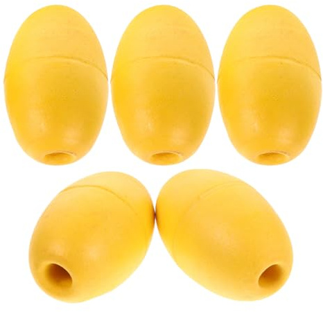 Ciieeo 5 Stück Ovale PVC Seilbojen für Kajak und Boot Leichter Schwimmanker Driftbremse Gelb für Wasseraktivitäten Motorboot Zubehör