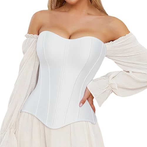Generisch Hauts amincissants pour femme - Fermeture éclair - Taille - Corset élégant