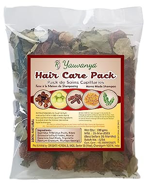 Yauvanya Make at Home Shampoo DIY Haarpflege-Set (Anti-Haarausfall, Sulfat- und Parabenfrei, 100% natürlich, frei von Chemikalien) – 3 x 100 g