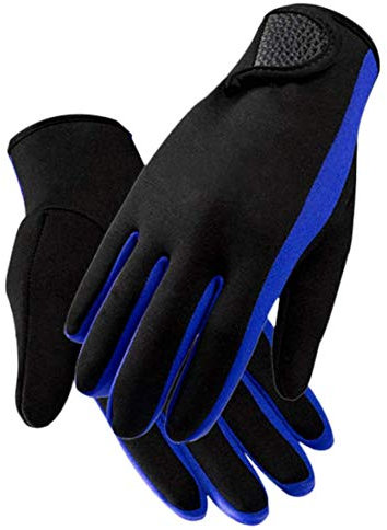 YJZQ Neoprene Wetsuit Gloves Stretchy Scuba Diving Gloves 1.5mm Water Snorkeling Gloves Swim Kayaking Gloves Paddle Sailing Surf Water Sports Thermal Gloves for Men Women