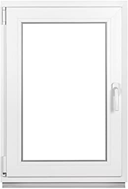 Komforta Premium Plastic Window Basement Window White Argon ISO Glass W x H: 400 x 600 mm Garage Window / Garden Shed Window W x H: 40 x 60 cm Double Glazed DIN Left Function Rotating Tilt Window