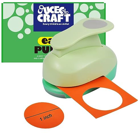 UCEC 1 Inch (2.54 CM) Circle Punch, Circle Cutter, Paper Punches for Crafts, Craft Hole Punch for Crafting Scrapbooking, Cards, Arts and Fun Projects
