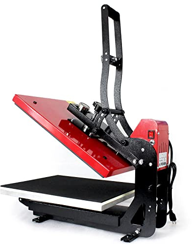 panfudongk Värmepress, värmepress, värmepress, överföringspress, magnetisk varmpressningsmaskin, 40 x 50 cm, europeisk standard, 220 V, halvautomatisk t-shirt-press