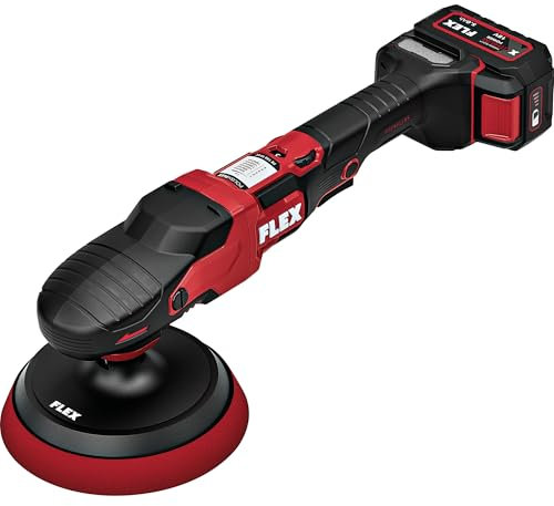 Flex Akku-Rotationspolierer 18 V PE 150 18-EC Set (mit Gasgebeschalter, einfache Drehzahlverstellung, ergonomisch) 533019