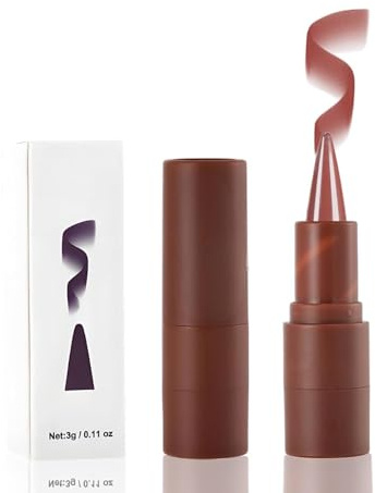 Brown Matte Liquid Lipstick with Precision Applicator - Waterproof Long-Lasting Velvet Lip Color, Smudge-Proof Transfer-Resistant Lipstick & Liner for Fuller Defined Ombre Lip Looks in Nude Pink,