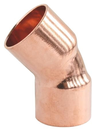 SOMATHERM FOR YOU - Kupfer Lötfitting - Winkel 45° Doppelkupplung Ø22 - Konform NF