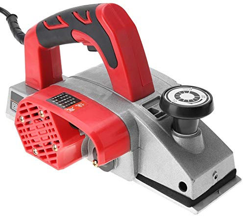 Elektrohobel mit Aluminiumkörper, multifunktionaler elektrischer Hobel für Holzbearbeitung, Schneidebrett für tragbare elektrische Hobelmaschine (Europäische Norm 220V)