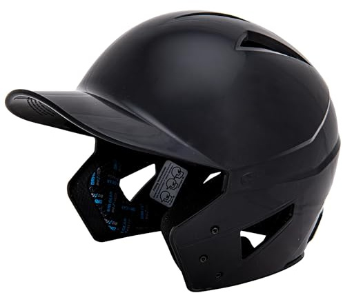 CHAMPRO mens Rookie HX Batting Helmet, BLACK, Small US