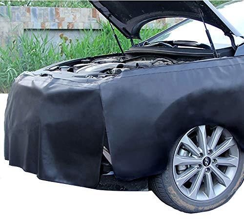 CHHMAELOVE Attrezzi Officina Telo Coperta Protezione Carrozzeria，Magnetico Meccanici Auto，Fodera Protettiva per l' Auto Parte Anteriore Parafango schoner Officina schoner Protezione Parafango,Black