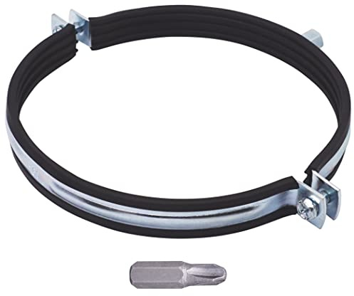 SKIR'CO (1 st) Rörfäste med gummifoder för 168–172 mm rör, rörklämma, rörstöd för vägg- och takmontering