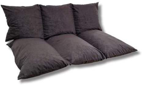 Natalia Spzoo Set di cuscini per pallet, Seduta 120x80, Schienale 120x40 (Set: Seduta + Schienale, Marrone)