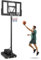 GOPLUS Basketballkorb Outdoor, Korbhöhe von 135 bis 305 cm verstellbar, Basketball Korb mit Rückwand, Basketball Ständer tragbar mit Rollen, Basketball Hoop für Kinder Jugendliche Erwachsene