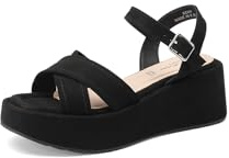 QUEEN HELENA Sandali Platform Sportivi con Sottopiede Ortopedico Donna BZ401 (Nero, Sistema Taglie Calzature EU, Adulto, Donna, Numero, Media, 38)