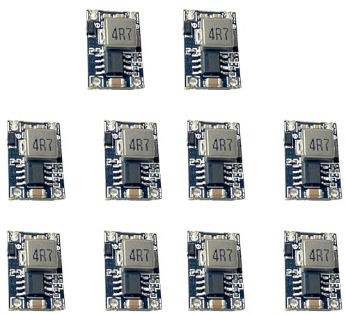 hiBCTR 10 Packs 3.3V Regulator,Mini Buck DC 4.75-23V, Step-Down Converter Boards from 5V, 12V to 3.3V with 1.8A Output, Mini 360 Small Power Modules.