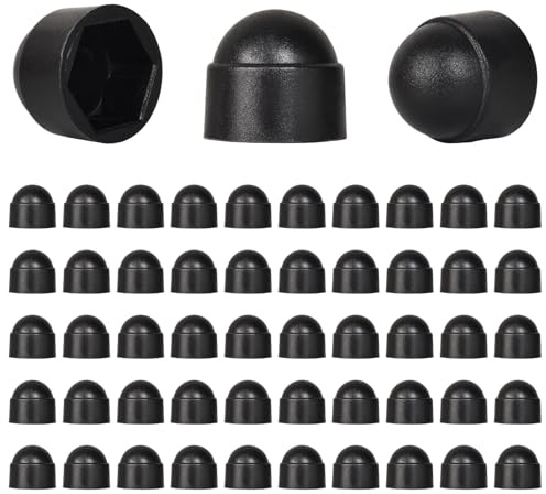 50 Pièces de Capuchons à Vis M8, Capuchons de Protection d'Écrou en Plastique Hexagonaux, Clé de 13 mm, Anti-Âge et Antirouille, Prolongent la Durée de Vie des Vis et Améliorent la Sécurité (M8)