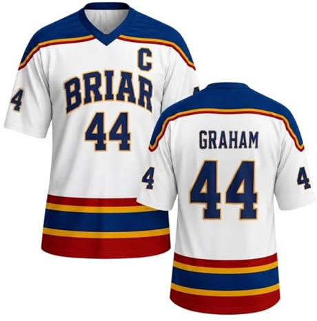 RMBLYfeiye Off Campus Hockey Jersey Graham 44 & Logan 22 & Tucker 46 & Di Laurentis 66 Jersey Shirts Men/Women Unisex Short Sleeve Hockey Shirts Sports Inspired Tshirts Merch for Fans A Blue