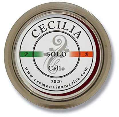 CECILIA Resina para violonchelo, colofonía especialmente formulada para violonchelo (MINI (Half Cake))