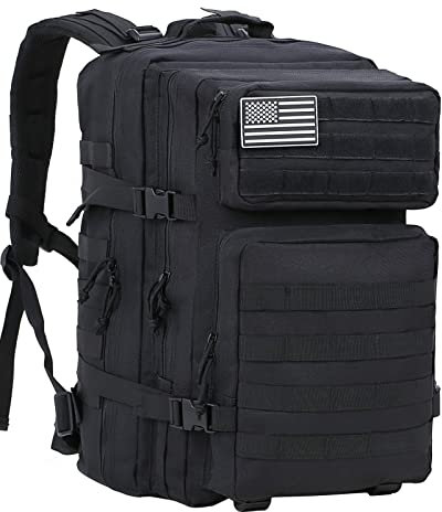 Supersun Militär Rucksack 45L Taktischer Bundeswehr Groß Herren Wasserdicht Outdoor Army Arbeitsrucksack Molle Armee Rucksack