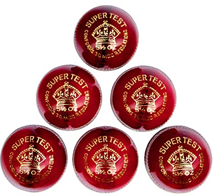 Bolas de cricket premium para hombre, calidad de partido – Paquete de 6