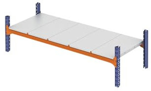 kaiserkraft | Weitspannregal-Fachebene | mit verzinkten Stahlböden | BxT 2700 x 1100 mm