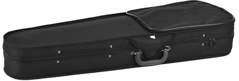 Violin Case Oblong Violin Box Nylon Hard Shell Violin Case for 4/4 Full Size with Shoulder Straps Solid Handle (Beige)