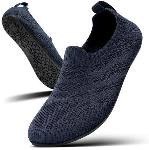 KOWAYI Tofflor herr slip-on stugskor dam stängda barfotaskor unisex ventilerande tofflor halkfria lätta hem tofflor