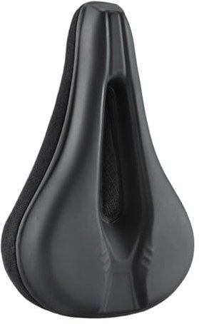 Fruusv Fahrradsattelbezug, Gepolstertes Sitzkissen, Anti-Rutsch-Sattelbezug, Bequemer Sitzbezug, PU Leder Sattel, Straßensitzkissen, Sattelzubehör für Straßenkomfort