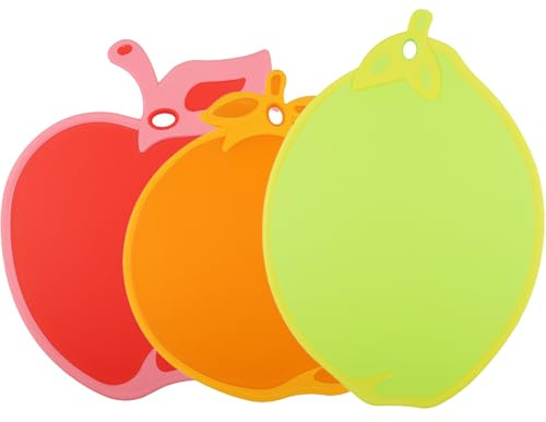 Schneidebretter für die Küche, Avocado-Formen, BPA-frei, Kunststoff, niedlich, rutschfest, wendbar, Schneidebrett-Set mit Hakenloch, Küchenutensilien für Fleisch, Gemüse, Grün, 2 Stück