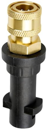 Adaptador de Limpiador de Alta Presión,Casquillo de Conexión Rápida 1/4'',Adaptador de Conexión Rápida,Compatible con Limpiadoras de Alta Presión Kärcher Series K2,K3,K4,K5,K6,K7,Lanza de Espuma