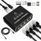 LAN Splitter 1 auf 4, RENGOGA LAN Splitter 1000Mbps Ethernet Splitter 4 Port, Gigabit RJ45 Switch Ethernet Splitter Internet Mit Type-C-Netzkabel für Computer Hub Switch Router Set-Top Box Digital TV