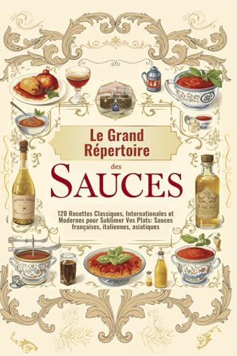 Le Grand Répertoire des Sauces – 120 Recettes Classiques, Internationales et Modernes pour Sublimer Vos Plats: Sauces françaises, italiennes, ... Viandes, Poissons, Légumes et Pâtes