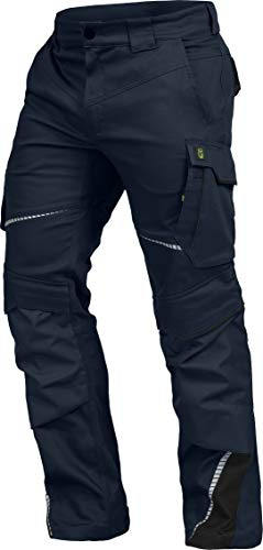 Leibwächter Flex-line Arbeitshose Herren – Marine/schwarz – Gr. 52 – Bequeme Workwear mit Elastan (Spandex) – 60°C waschbar & trocknergeeignet – erhöhte Reißfestigkeit – für verschiedenste Berufe