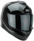 G-Mac Roar Evo Blackout Full Face Fibreglass Motorcycle Helmet + FREE Dark Visor (Gloss Black, L)