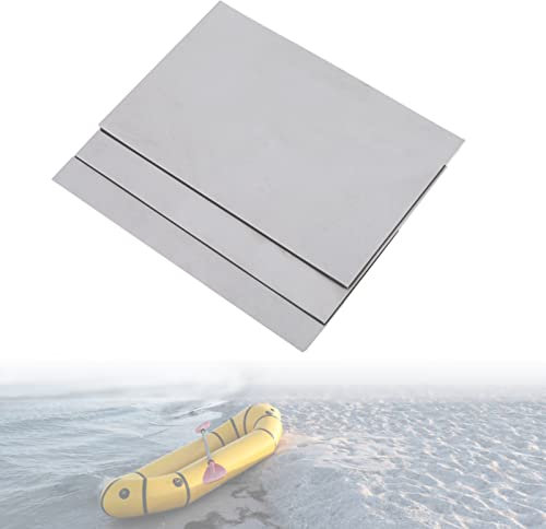 3pcs PVC Repair Patches, Rubber Boat Repair Piece Kit Set Accessory for Inflatable Raft Boat Canoe Kayak(Grey)