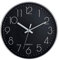 HZDHCLH Funk Wanduhr 30 cm Lautlose Wanduhr Ohne Tickgeräusche, Moderne Batteriebetriebene Uhr für Zuhause, Küche, Wohnzimmer, Büro, Wanddekoration (Schwarz und Silber)