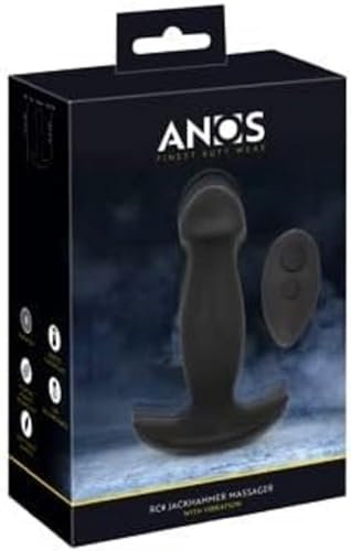Orion ANOS RC Jackhammer Massager Tappi anali Nero Taglia unica