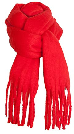 Vinterhalsduk för män, vinterhalsduk för män ljusblå polyester tofs sjal wraps vinterhalsduk retro 85 x 14 tum (215 x 35 cm), Stil 5 Halsdukar
