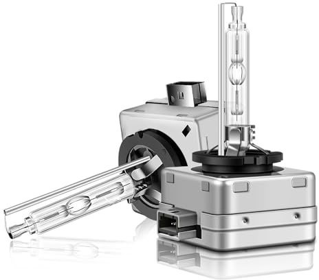 Erato D1S Xenon Bulb, 35W 6000K Cool White Super Bright Discharge Lamp High Low Beam 12V HID Headlight Bulb Replacement, 2 Pack