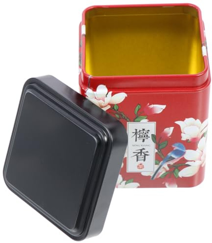 ABOOFAN Airtight Tea Caddy Tin 3.5 Inch Vintage Style Tea Storage Jar with Lid for Loose and Coffee Preservation