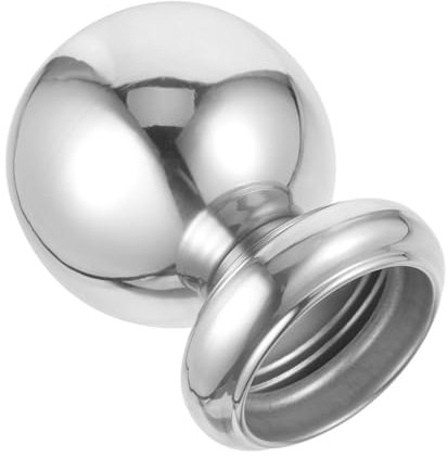 CAXUSD Dekokugeln für den Garten Zaunpfostenkappen Torpfostenknäufe Gartenzaun Dekoration Zierkugel für Gartenzaun dekorativer Abschluss Rasenzaundekorationen 201 Edelstahl Silver