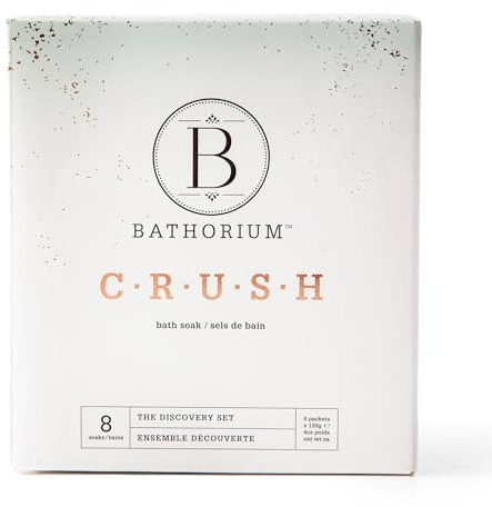 Bathorium Crush 8-Pack Bath Soak Discovery Set, 8 Blends, 4 oz Each