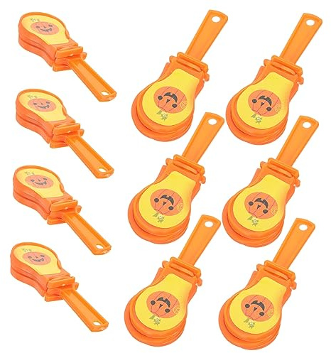 Homoyoyo 10 Piezas Aplaudidores de Mano para Halloween Ruido Material Plástico Seguro Portátil para Fiestas y Animación
