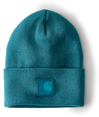 Carhartt Berretto unisex Tonal Patch Beanie, Tè trasformabile, Taglia unica