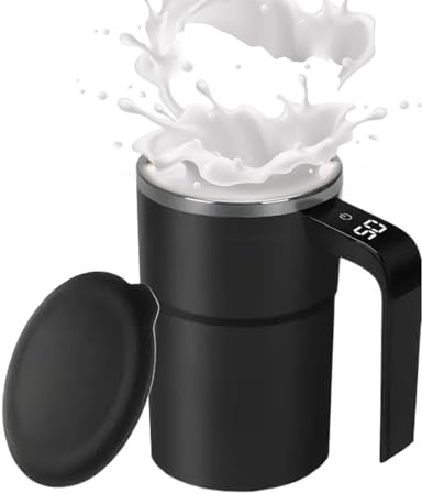 Genérico di agitazione | Bicchiere intelligente portatile con display automatico della temperatura - Bicchiere miscelatore per bevande - per latte, cacao, tè, cioccolata calda e