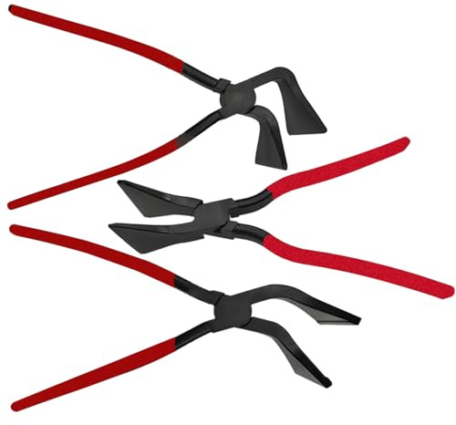 Set De Pinzas Para Chapa - 3 Piezas Para Doblado y Soldadura Manual | Set de Alicates Ergonómicos - para Proyectos de Renovación del Hogar Reparación de Automóviles y Restauración de Muebles